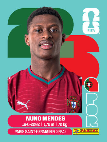 Nuno Mendes — figurinha POR-7