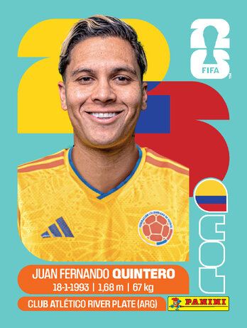 Juan Fernando Quintero — figurinha COL-15
