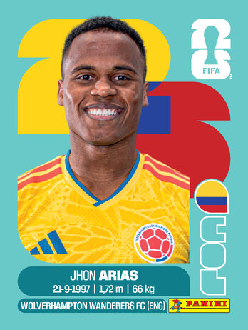 Jhon Arias — figurinha COL-17