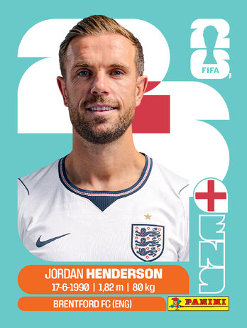Jordan Henderson — figurinha ENG-9