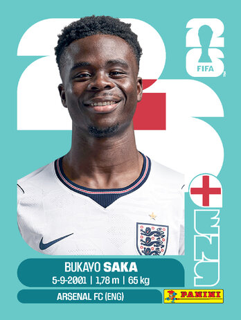 Bukayo Saka — figurinha ENG-17