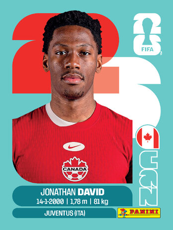 Jonathan David — figurinha CAN-20